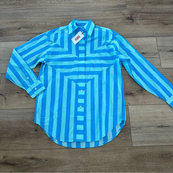 Solid & Striped The Arlette Shirt Oxford stripe - Picture 1 of 3